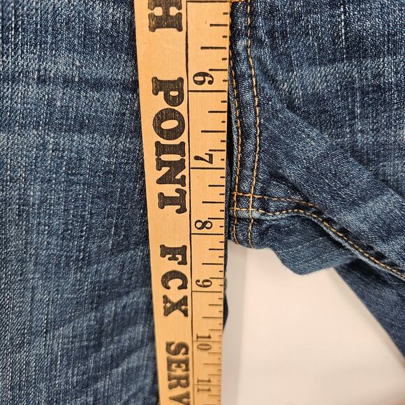 Hollister Y2K Low Rise Distressed Blue Denim Casual Grunge Skinny Jeans 28 / 7R - Picture 5 of 8